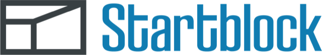 Startblock Logo mit Schriftzug